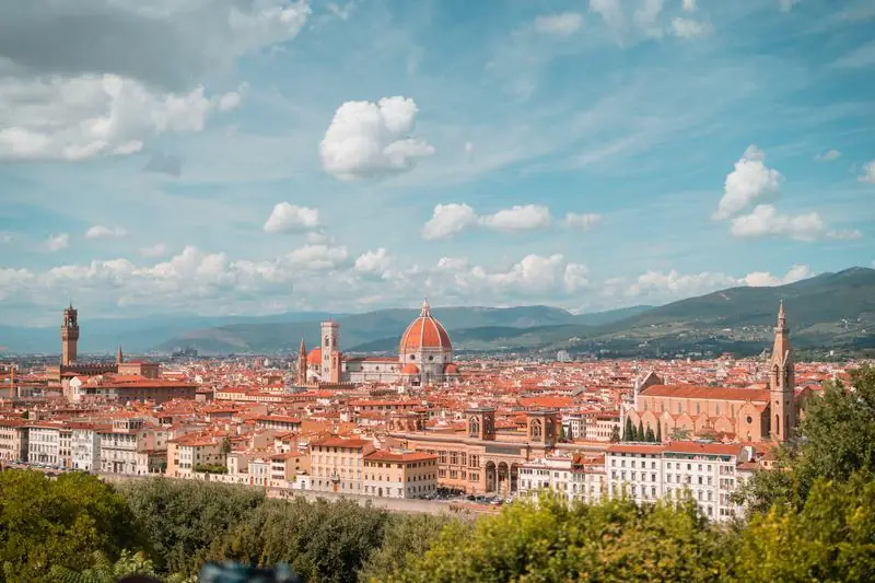 Panoramic view of Florence and its cathedral