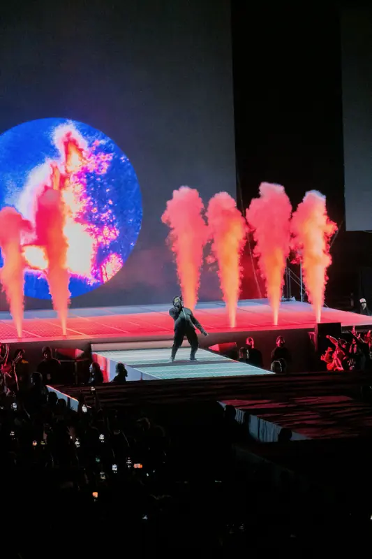 Kendrick Lamar on the Big Steppers Tour in Seattle