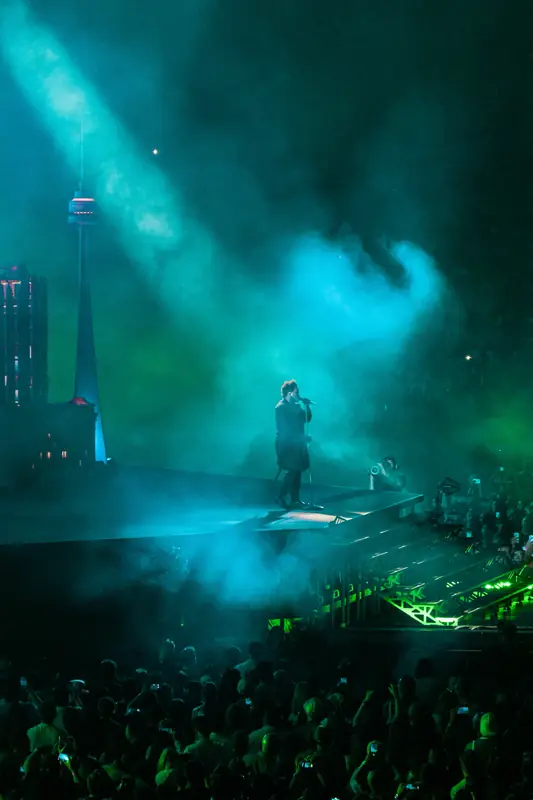 The Weeknd on the After Hours til Dawn Tour in Seattle
